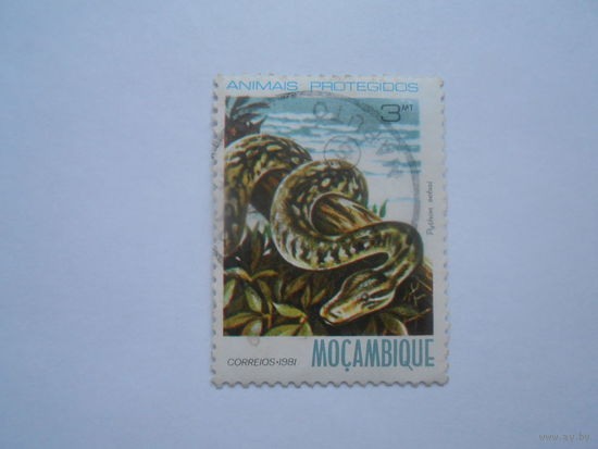 Мозамбик, 1981г., фауна, змеи