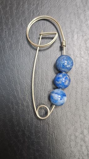 Брошь-булавка с лазуритом. Винтаж