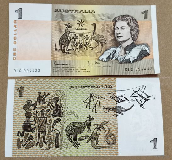 Австралия 1 доллар 1974 - 1983 год, UNC
