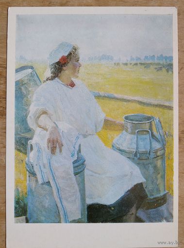 Антончик М. Портрет доярки. Соцреализм. Чистая.