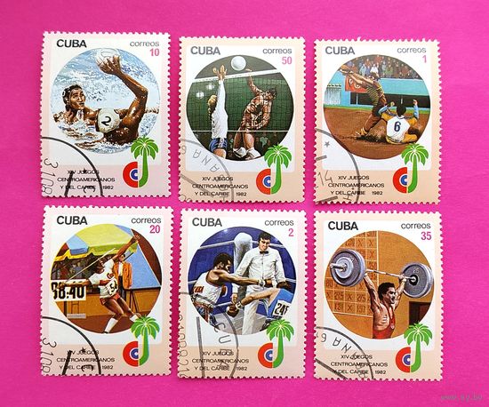 Куба. Спорт. ( 6 марок ) 1982 года. 4-3.