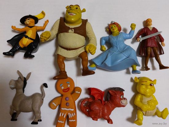 Игрушки из серии " Шрек - 1" ( МакДональдс)