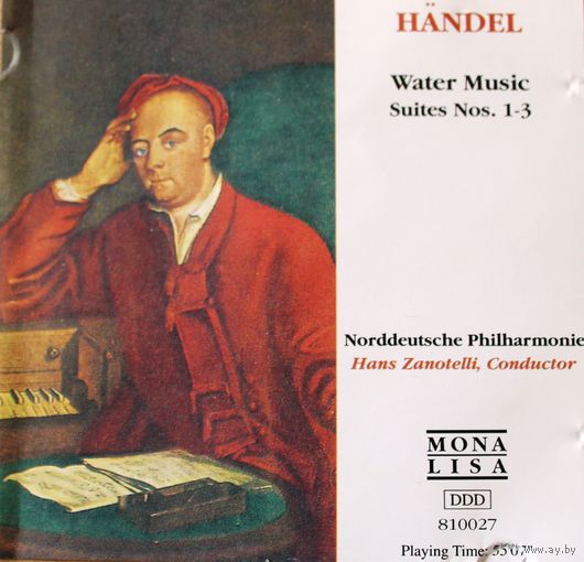 Гендель. Музыка на воде. Сюиты 1-3. // Handel. Water Music. Suites Nos. 1-3. (Audio CD.)