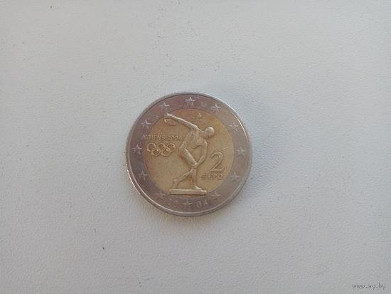 2 евро Греция 2004 год
