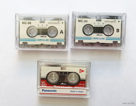 Аудиокассета. Микрокассета. Panasonic. Hercules. 3 шт. #002
