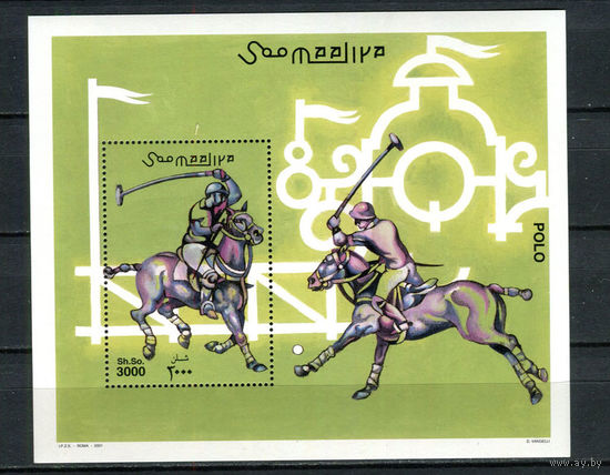 Сомали - 2001 - Поло - [Mi. bl. 85] - 1 блок. MNH.  (Лот 174AX)