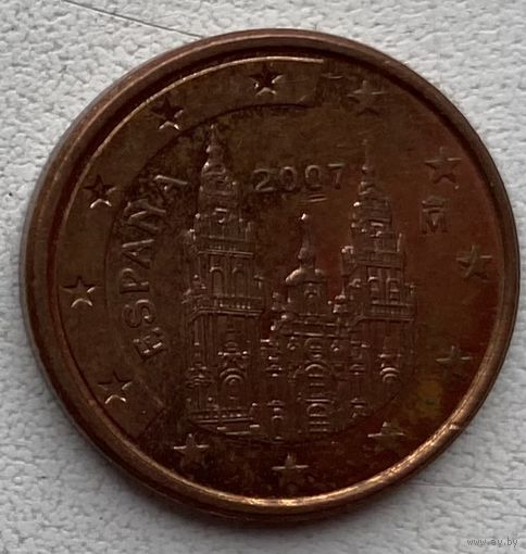 Испания 1 евроцент 2007 г.
