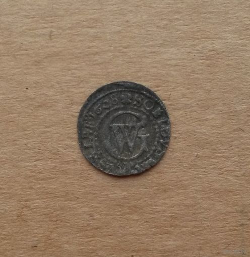 Пруссия, солид 1628 г., биллон, курфюрст Георг Вильгельм (1619-1640)