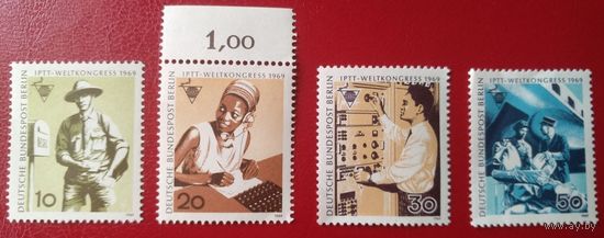 Западный Берлин 1969 Mi 342-345 полная серия MNH