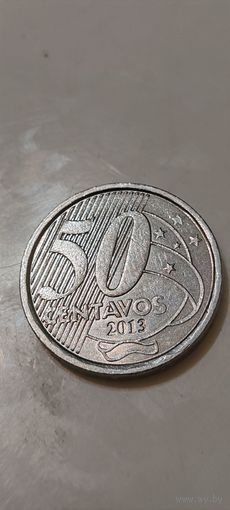 Бразилия 50 сентавос 2013