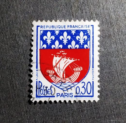 Марка Франция 1965 год  Герб Парижа