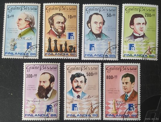 Гвинея-Бисау 1988    шахматы.