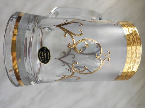 Пивная кружка из богемского стекла производства чешской компании Balvinglass, 500 мл