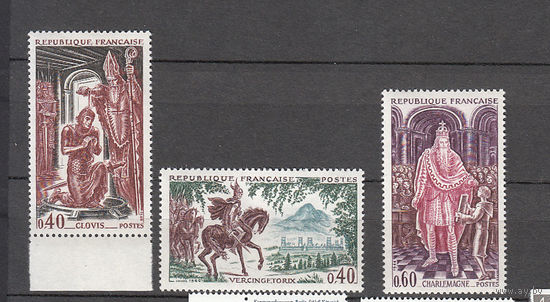 Франция. 1966. 3 марки. Michel N 1560-1562 (1,0 е).