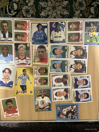 Наклейки,вкладыши ,карточки Спорт 19 штук