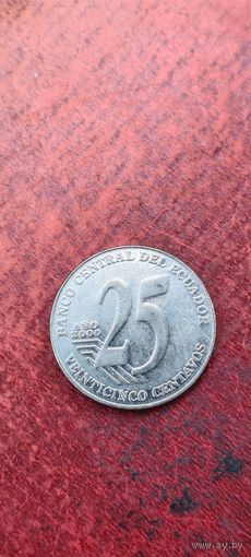 Эквадор 25 сентавос 2000