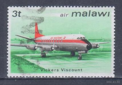 [757] Малави 1972. Авиация.Самолет.3т. Гашеная марка.