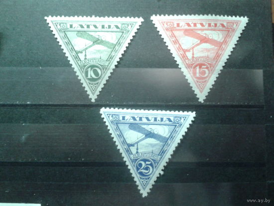 Латвия, 1928-1931. Самолет над Ригой.* Авиапочта