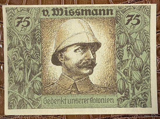 Нодгельд 75 пфеннигов 1921 год. Гамбург, Берлин, Бремен. Веймарская республика
