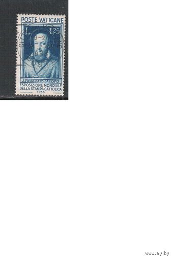 Ватикан-1936,(Мих.57)  гаш.  ,   Религия, Всемирная выставка католической прессы,Журналист