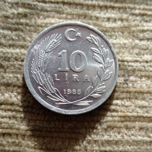 Werty71 Турция 10 лир 1988