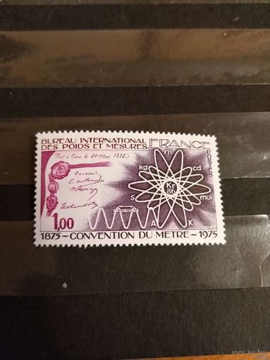 1975 Франция 100 лет метрической конвенции чистая клей MNH** выпускалась одиночкой (б-4)