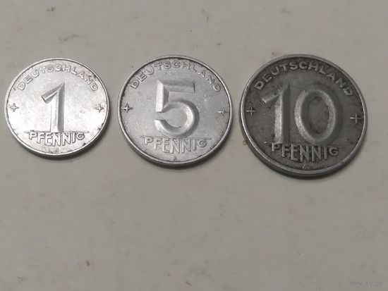 Пфеннинги Германии. 3 шт.