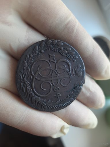 5 копеек 1784 КМ