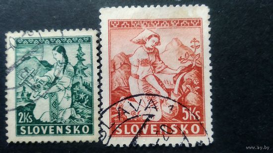 Словакия 1939 Народные мотивы \233фк\