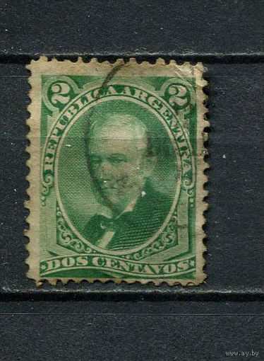 Аргентина - 1877/1880 - Висенте Лопес и Планес 2C - [Mi.30] - 1 марка. Гашеная.  (Лот 6Dv)