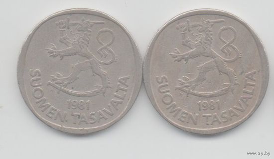 ФИНЛЯНДСКАЯ РЕСПУБЛИКА. 1 МАРКА 1981