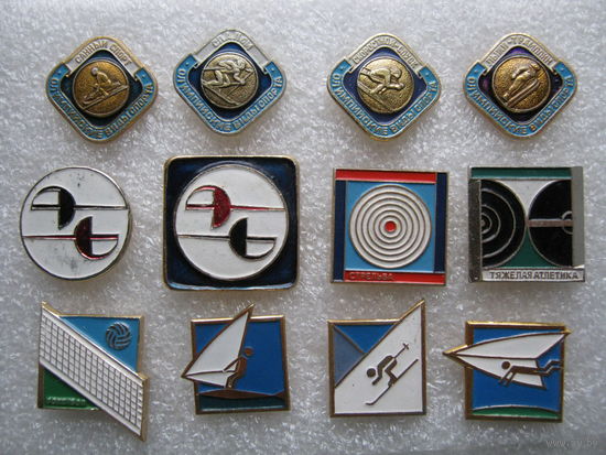 Виды спорта, цена за 1 шт., на выбор.