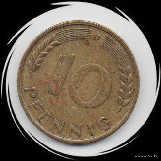 Германия. Оккупация 10 пфенниг 1949 D
