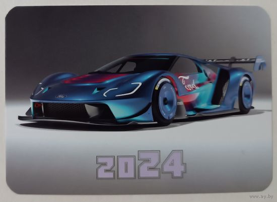 Автомобиль. Календарик, глянец, 2024