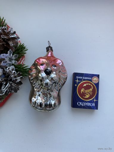 Елочная игрушка. Лев.