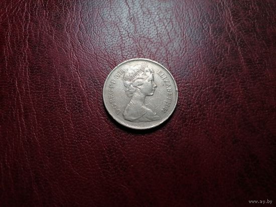 Великобритания 10 новых пенсов 1973