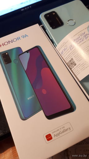 Смартфон Honor 9A 3/64 Gb 6.3" ocean полный комплект.