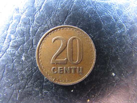 Литва. 20 центов. 1991. С 20 копеек. Распродажа коллекции. Смотрите другие лоты.