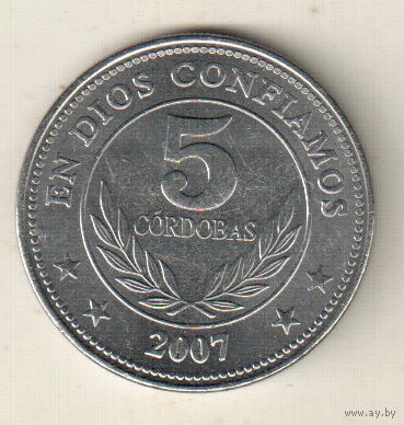 Никарагуа 5 кордоба 2007