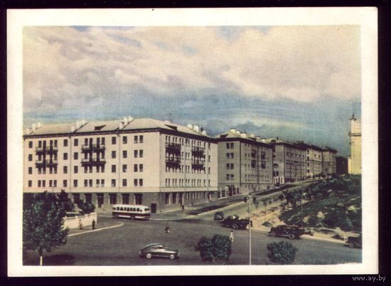 1959 год Гродно Новые жилые дома по улице Парижской коммуны