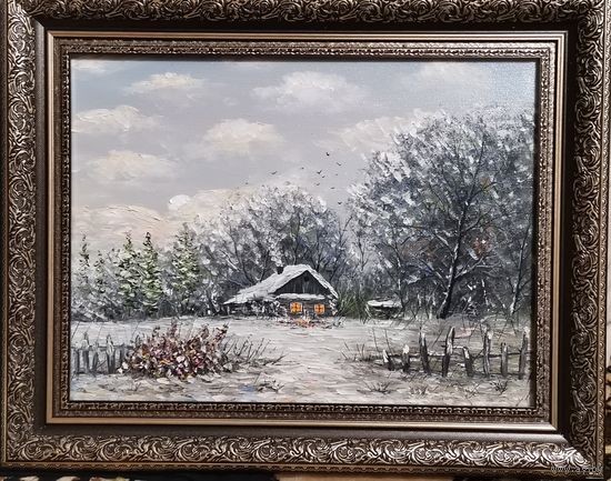 Картина маслом "Хуторок"