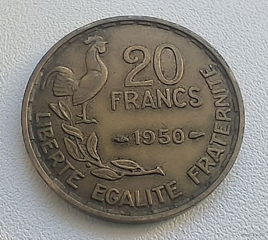 Франция 20 Франков, 1950  5-4-1
