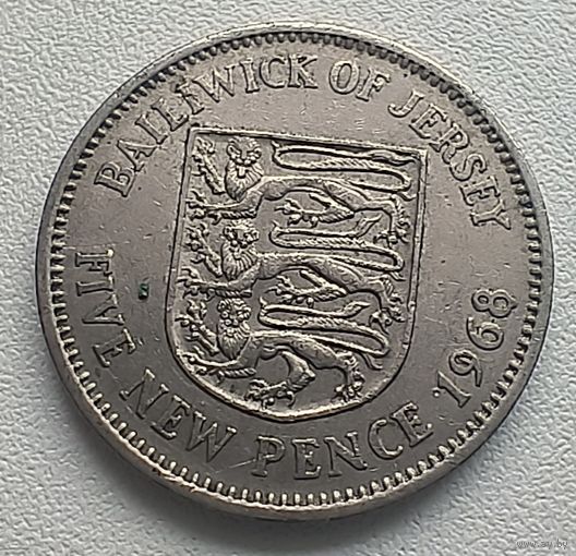 Джерси 5 Пенсов, 1968  5-12-14
