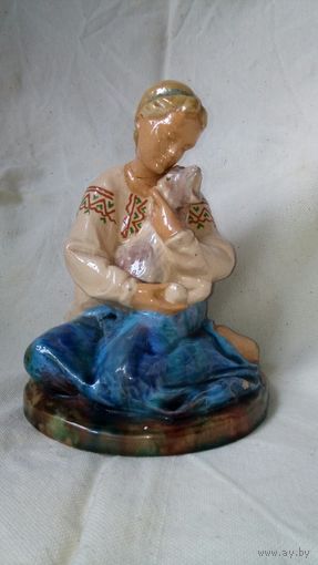 "Сестрица Аленушка с братцем Иванушкой", СХФ 1, керамика, 1950-е, Редкость, с дефектом ОБМЕН!
