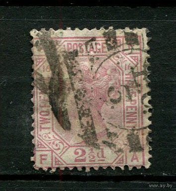 Великобритания - 1876 - Королева Виктория 2 1/2P - [Mi. 47] - полная серия - 1 марка. Гашеная.  (Лот 63BR)