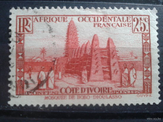Кот-д,Ивуар, колония Франции, 1936. Мечеть