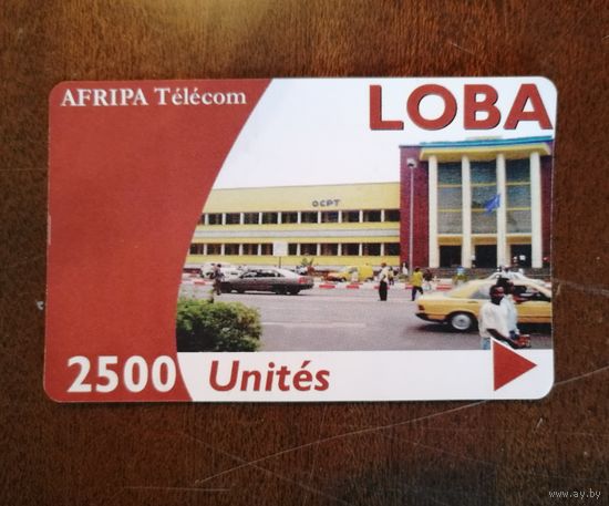 Телефонная карточка, Конго, 2500 юнит, 2002 год