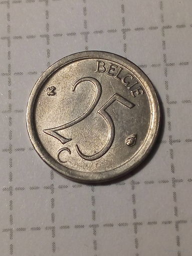 25 сантимов Бельгия 1969 год