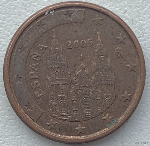 Испания 1 евроцент 2005 г.