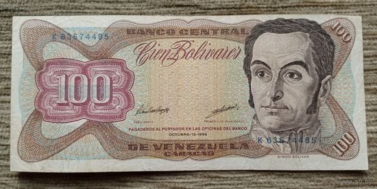 Werty71 Венесуэла 100 Боливаров 1998  банкнота